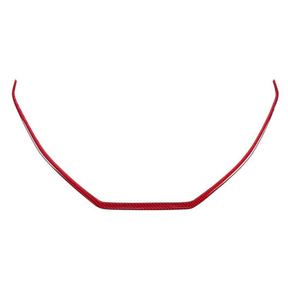 JDMuscle [22-26 WRX] P&S Series Carbon Fiber Center Console Frame Trim | Black Carbon Fiber/ Red Carbon Fiber