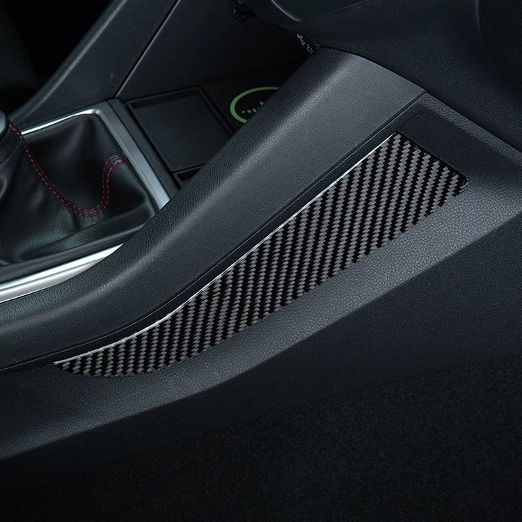 JDMuscle [22-26 WRX] P&S Series Carbon Fiber Center Kicker Panel Accents 2 PC| Black Carbon Fiber/ Red Carbon Fiber