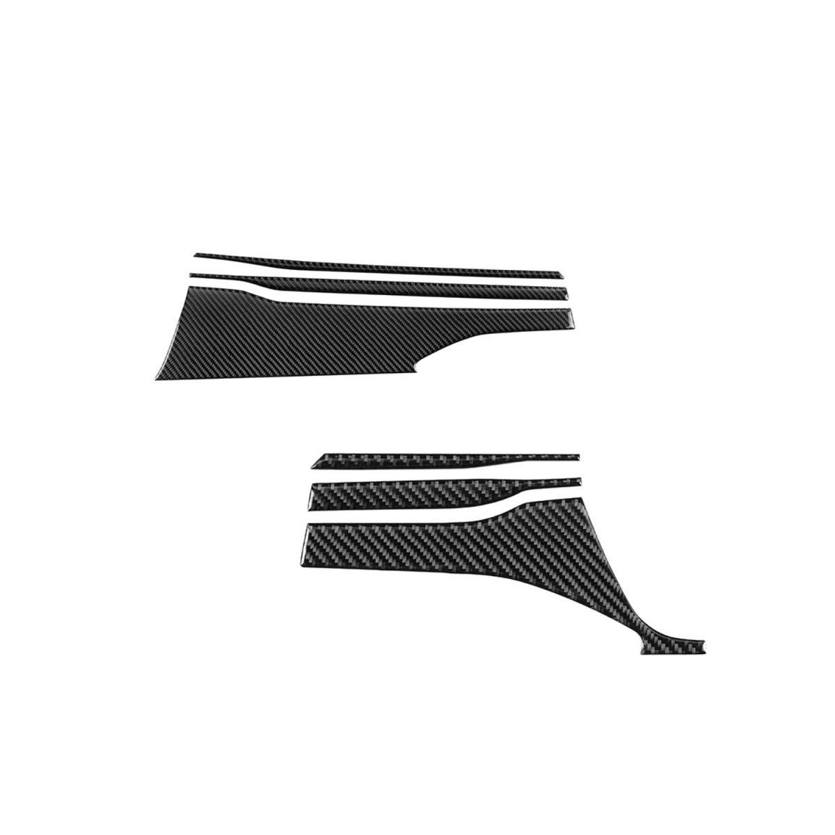 JDMuscle [22-26 WRX] P&S Series Carbon Fiber Dash Trim Covers 6 PC | Black Carbon Fiber/ Red Carbon Fiber