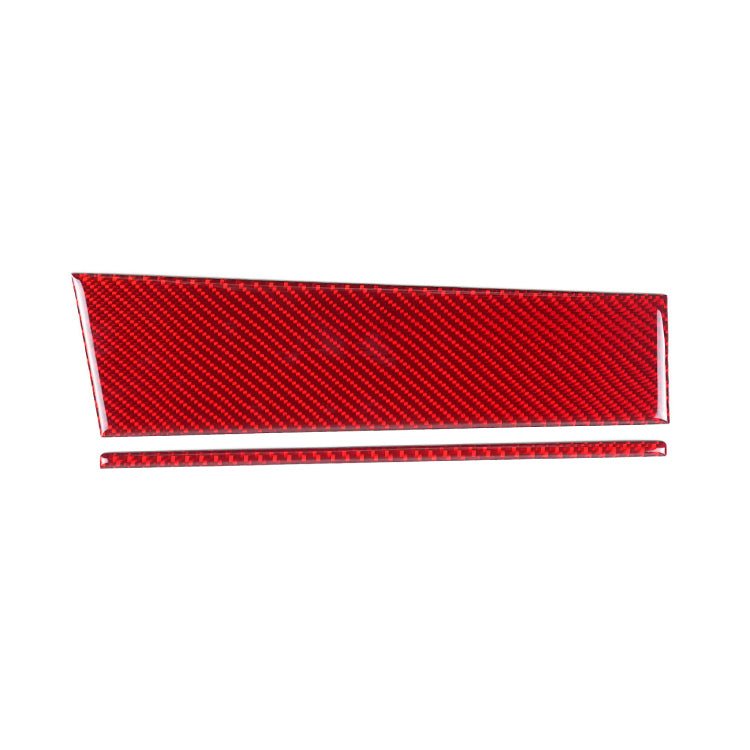 JDMuscle [22-26 WRX] P&S Series Carbon Fiber Driver & Passenger Dash Trim Covers 4 PC | Black Carbon Fiber/ Red Carbon Fiber