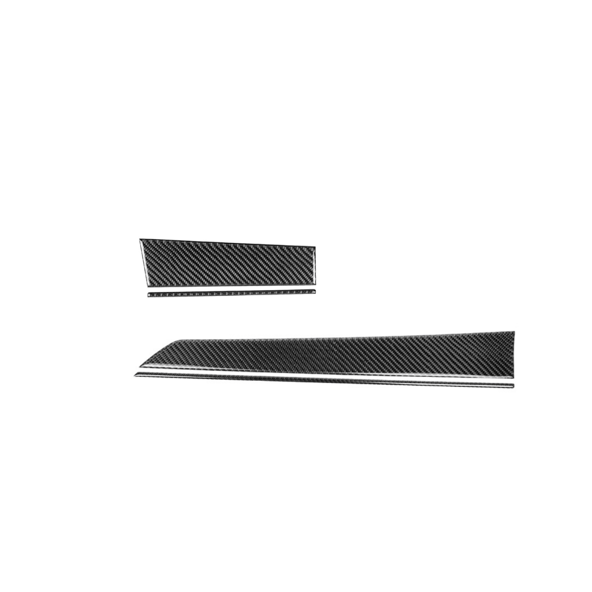 JDMuscle [22-26 WRX] P&S Series Carbon Fiber Driver & Passenger Dash Trim Covers 4 PC | Black Carbon Fiber/ Red Carbon Fiber