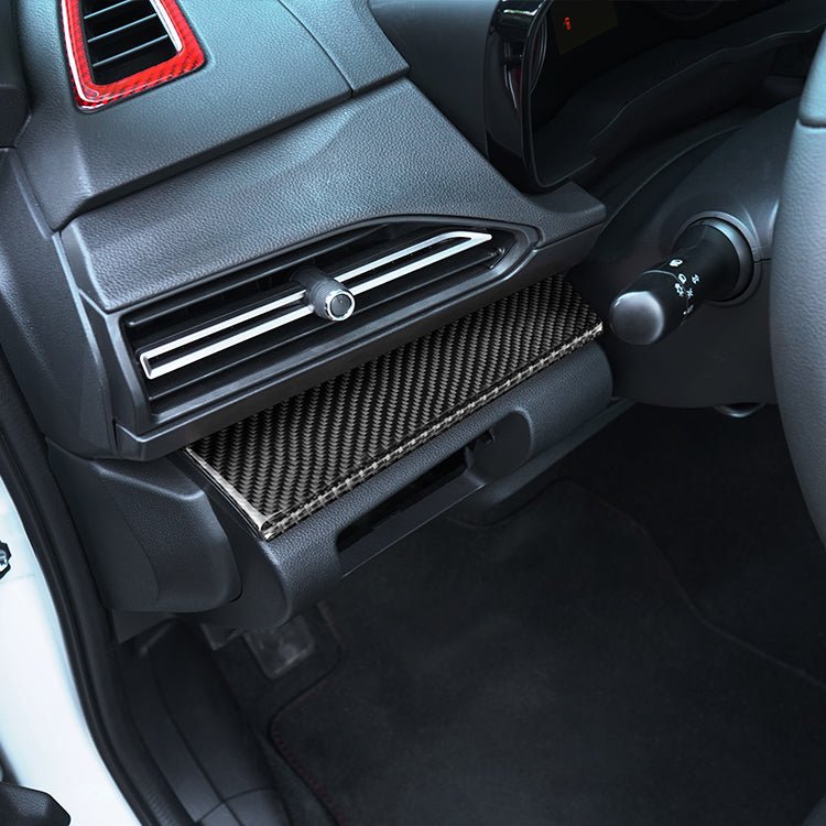 JDMuscle [22-26 WRX] P&S Series Carbon Fiber Driver & Passenger Dash Trim Covers 4 PC | Black Carbon Fiber/ Red Carbon Fiber