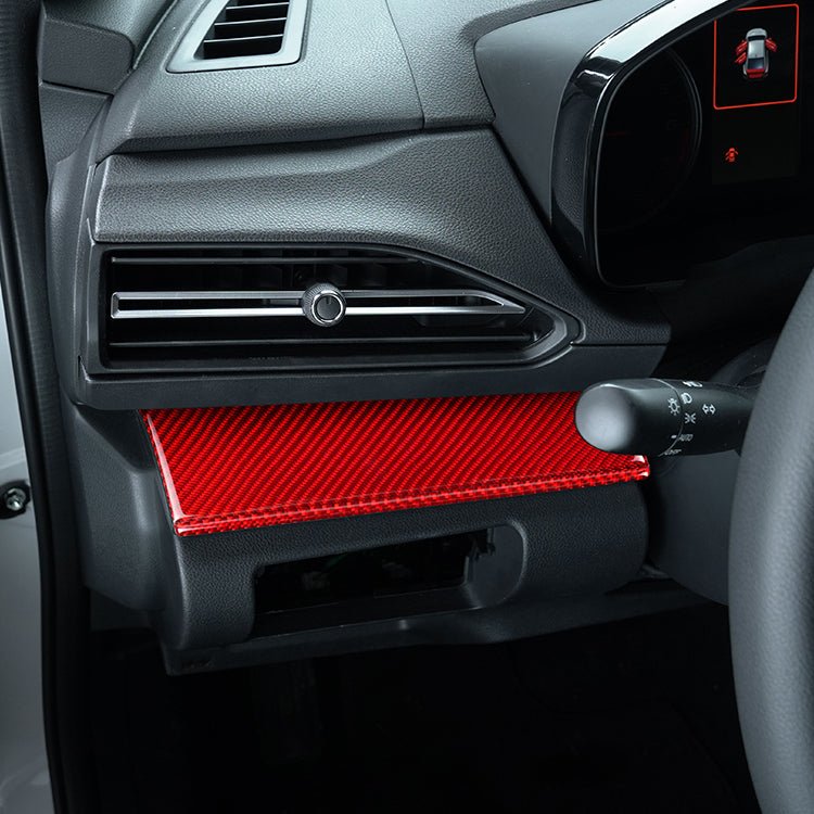 JDMuscle [22-26 WRX] P&S Series Carbon Fiber Driver & Passenger Dash Trim Covers 4 PC | Black Carbon Fiber/ Red Carbon Fiber