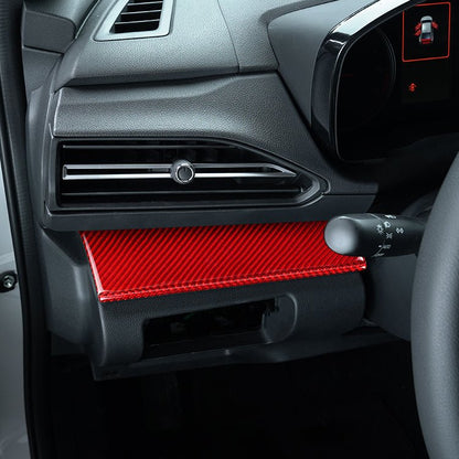 JDMuscle [22-26 WRX] P&S Series Carbon Fiber Driver & Passenger Dash Trim Covers 4 PC | Black Carbon Fiber/ Red Carbon Fiber