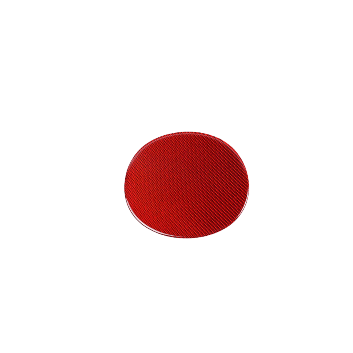 JDMuscle [22-26 WRX] P&S Series Carbon Fiber Fuel Door Cover | Black Carbon Fiber/ Red Carbon Fiber