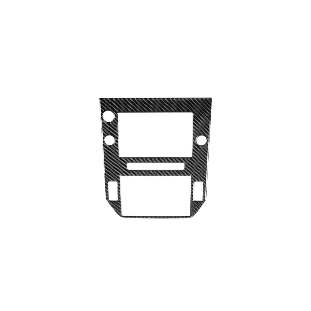 JDMuscle [22-26 WRX] P&S Series Carbon Fiber Infotainment Screen Trim Cover | Black Carbon Fiber/ Red Carbon Fiber