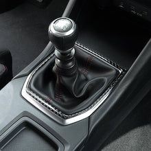 JDMuscle [22-26 WRX] P&S Series Carbon Fiber MT Shifter Trim | Black Carbon Fiber/ Red Carbon Fiber