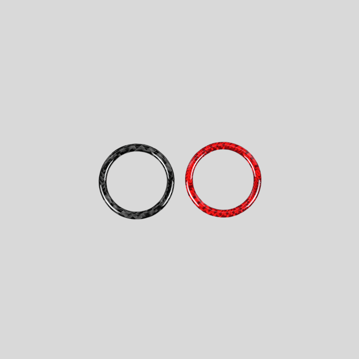 JDMuscle [22-26 WRX] P&S Series Carbon Fiber Trip Reset Button Frame Cover 1 PC | Black Carbon Fiber/ Red Carbon Fiber