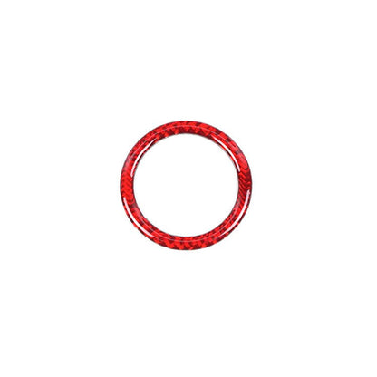 JDMuscle [22-26 WRX] P&S Series Carbon Fiber Trip Reset Button Frame Cover 1 PC | Black Carbon Fiber/ Red Carbon Fiber
