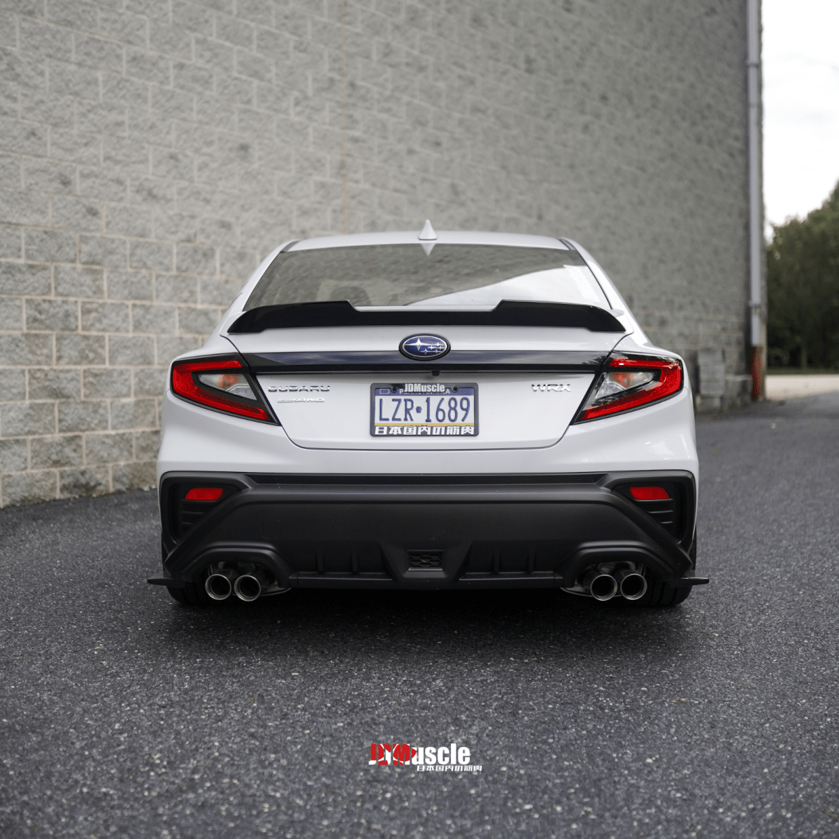 JDMuscle [22-26 WRX] STI Style Duck Bill Spoiler-Paint Matched/Gloss Black