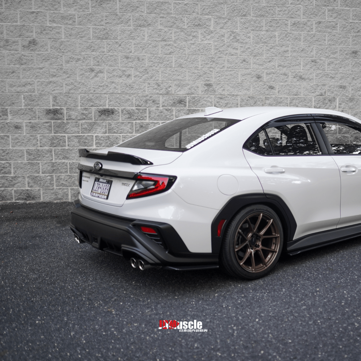 JDMuscle [22-26 WRX] STI Style Duck Bill Spoiler-Paint Matched/Gloss Black