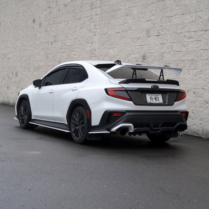 JDMuscle [22-26 WRX] STI Style Swan Neck Spoiler Paint Matched / Carbon Fiber