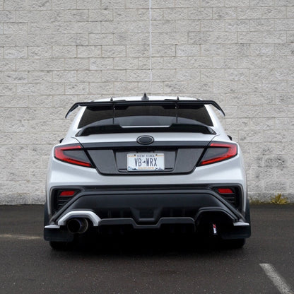 JDMuscle [22-26 WRX] STI Style Swan Neck Spoiler Paint Matched / Carbon Fiber