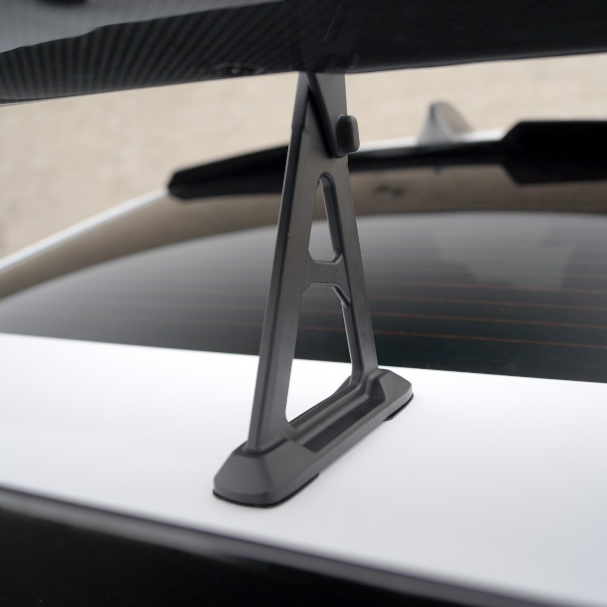JDMuscle [22-26 WRX] STI Style Swan Neck Spoiler Paint Matched / Carbon Fiber