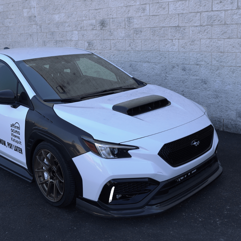 JDMuscle [22-26 WRX] Tanso Carbon Fiber GC8 Style Hood Scoop