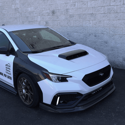 JDMuscle [22-26 WRX] Tanso Carbon Fiber GC8 Style Hood Scoop