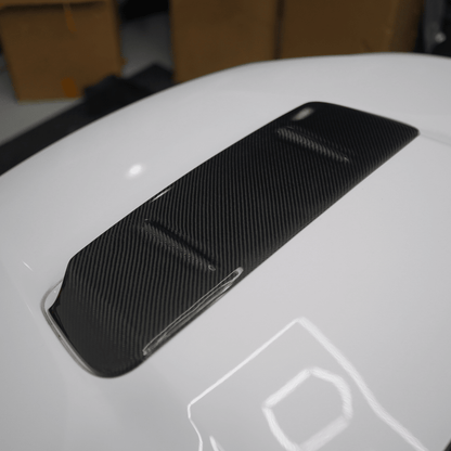 JDMuscle [22-26 WRX] Tanso Carbon Fiber Hood Scoop Cover V1
