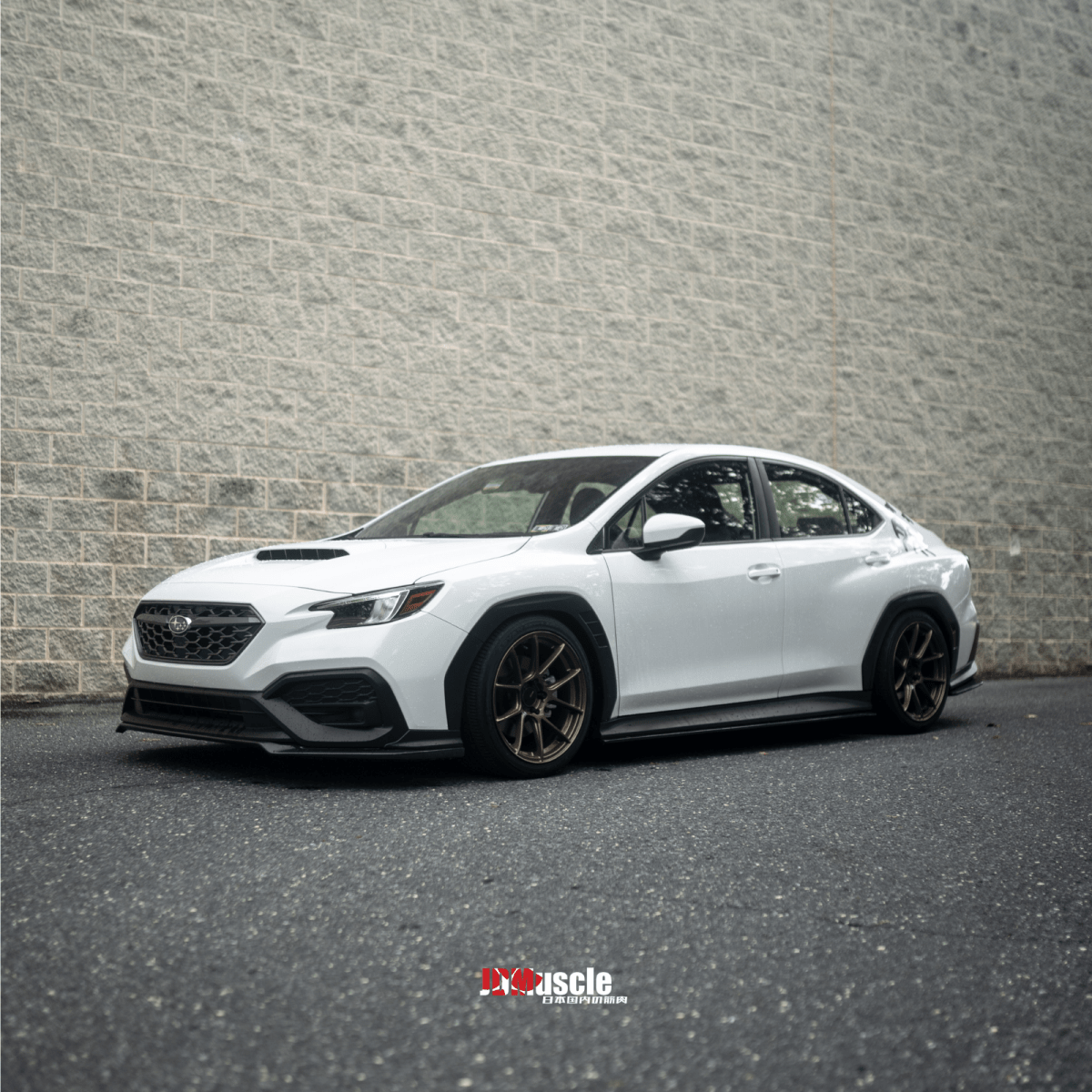 JDMuscle [22-26 WRX] Tanso Carbon Fiber Side Skirts - OE+ Style