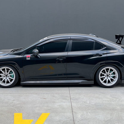 JDMuscle [22-26 WRX] Tanso Carbon Fiber V2 Side Skirts