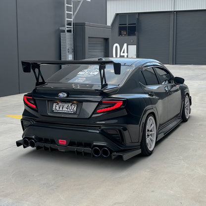 JDMuscle [22-26 WRX] Tanso Carbon Fiber V2 Side Skirts