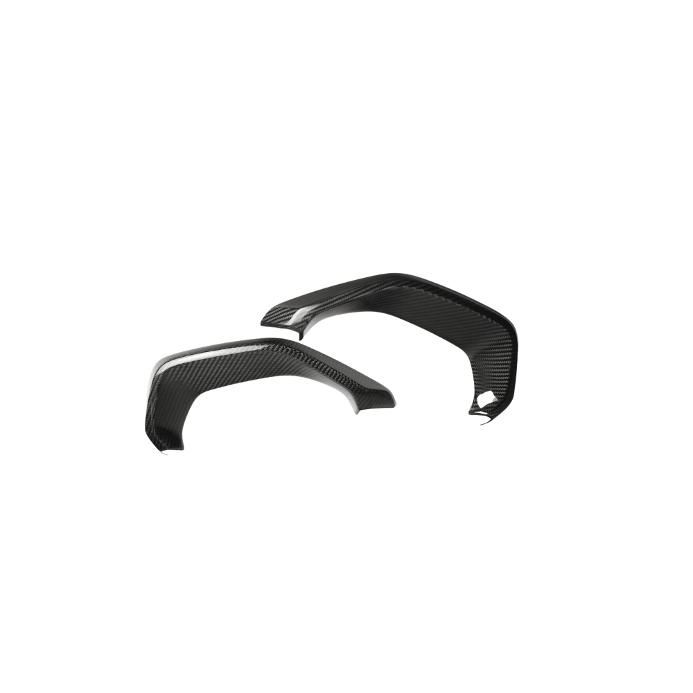 JDMuscle [22-26 WRX] Tanso Pre-preg Carbon Fiber Exhaust Finisher Trim Covers w/ Gloss Finish