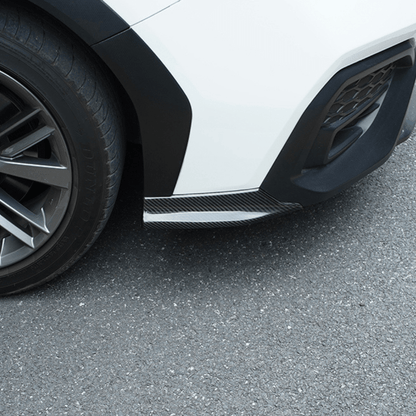 JDMuscle [22-26 WRX] Tanso Pre-preg Carbon Fiber Front Bumper Lower Side Trim 2 PC