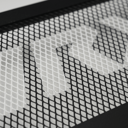 JDMuscle [22-26 WRX] Top Mount Intercooler Mesh Guard with WRX/STI Logo-Red/White