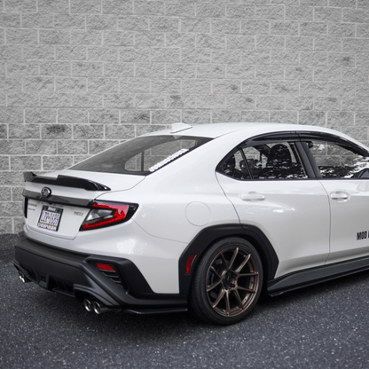JDMuscle [22-26 WRX] V1 Rain Guards / Window Visors-Acrylic/Carbon Fiber