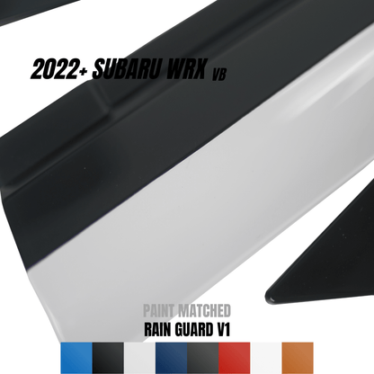 JDMuscle [22-26 WRX] V1 Rain Guards / Window Visors-Paint Matched