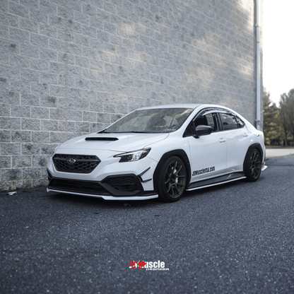JDMuscle [22-26 WRX] V1 Rain Guards / Window Visors-Paint Matched