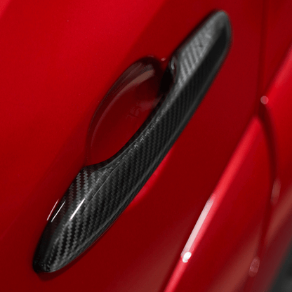 JDMuscle [23-24 GR Corolla, 19+ Hatch] Carbon Fiber Door Handle Covers (4PC)