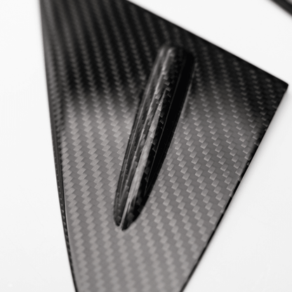 JDMuscle 23-26 Toyota GR Corolla Carbon Fiber J-Panel Wind Defelctor Covers (2PC)