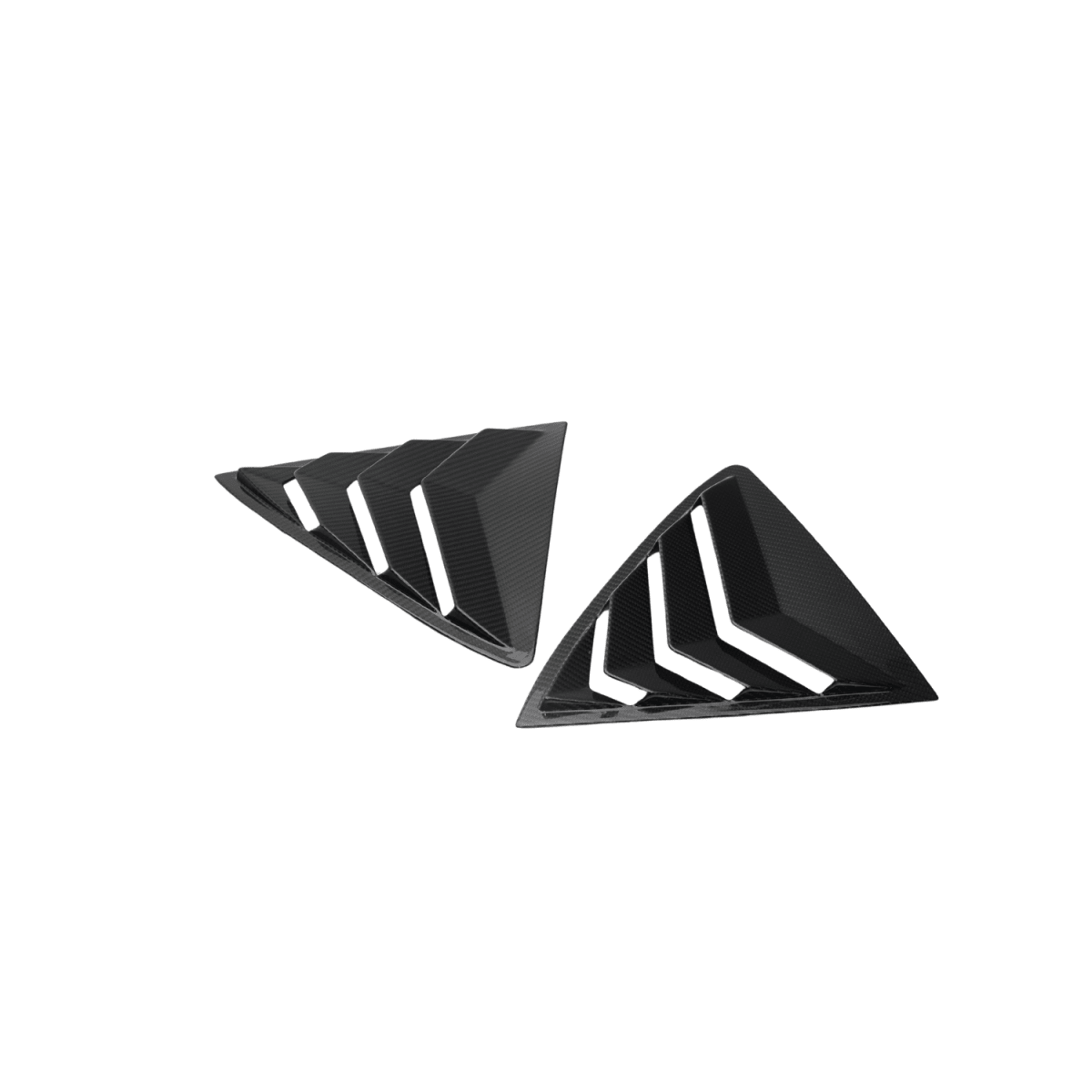 JDMuscle 23-26 Toyota GR Corolla Carbon Fiber Rear Quarter Louvers Covers (2PC)