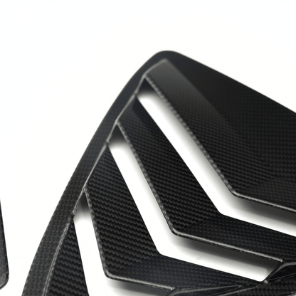 JDMuscle 23-26 Toyota GR Corolla Carbon Fiber Rear Quarter Louvers Covers (2PC)