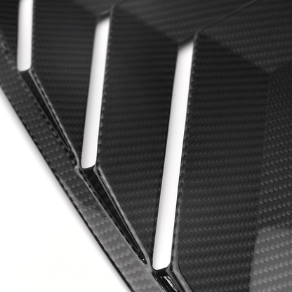 JDMuscle 23-26 Toyota GR Corolla Carbon Fiber Rear Quarter Louvers Covers (2PC)