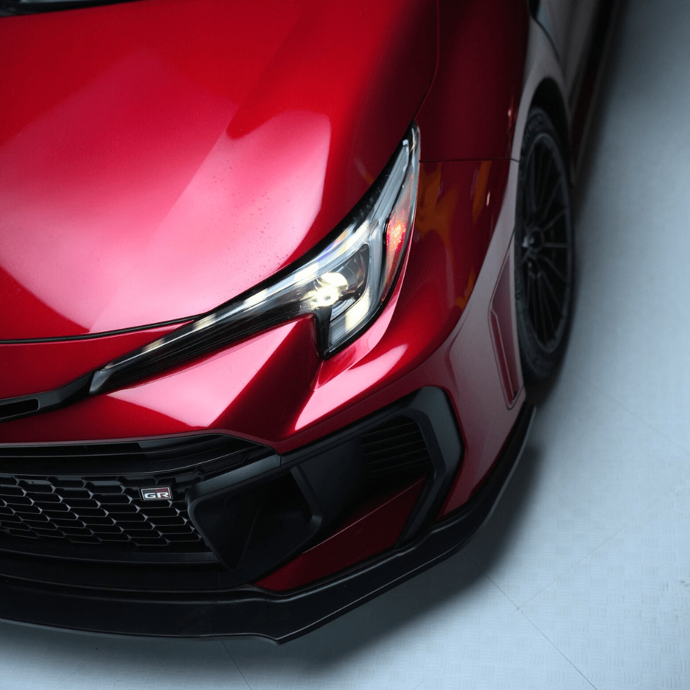 JDMuscle [25-26 GR Corolla] Spec Kogeki Front Lip | Matte/Gloss Black and Carbon Fiber