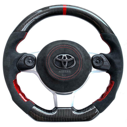 JDMuscle Custom Carbon Fiber Steering Wheel for 2017+ BRZ/FRS