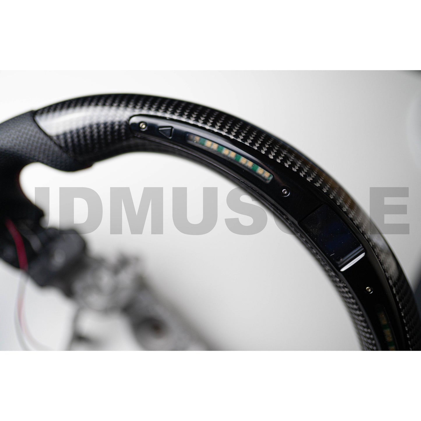 JDMuscle LED Performance Carbon Fiber Steering Wheel for 2015+ WRX/STI