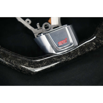 JDMuscle LED Performance Carbon Fiber Steering Wheel for 2015+ WRX/STI