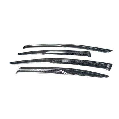 JDMuscle [15-21 WRX/STI] V2 Carbon Fiber Rain Guards / Window Visors