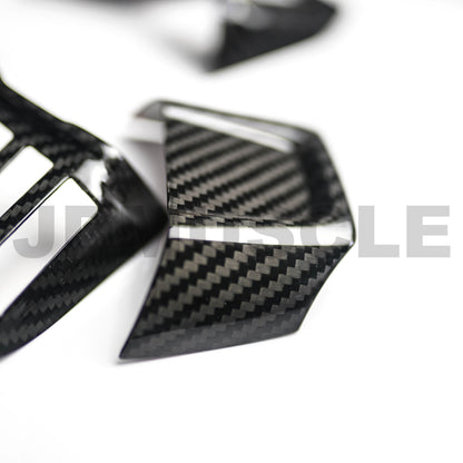 JDMuscle [15* WRX/STI MT] Tanso Carbon Fiber Steering Wheel Covers