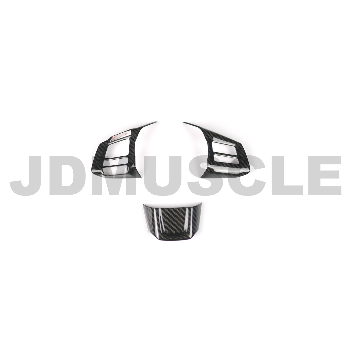 JDMuscle [16-19* WRX MT / STI] Tanso Carbon Fiber Steering Wheel Covers