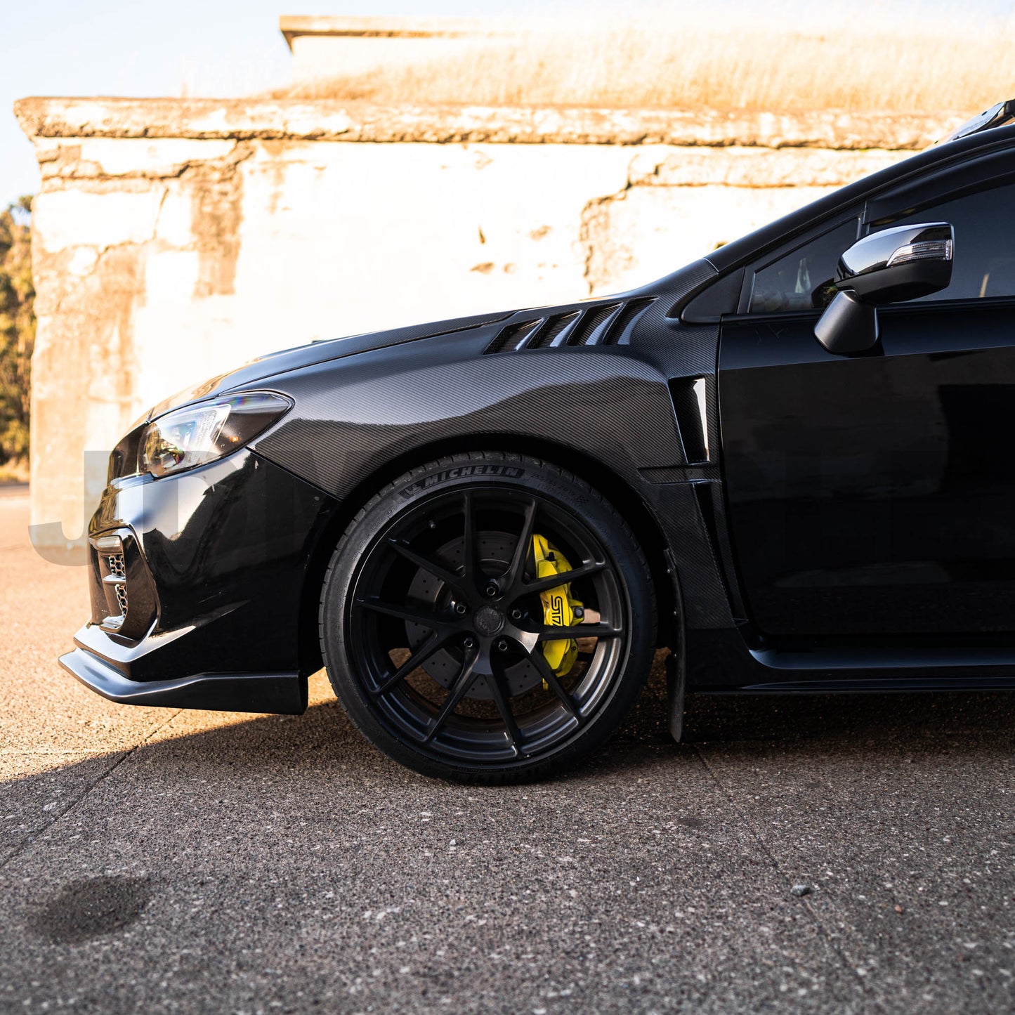 JDMuscle [15-21 WRX/STI] Vented Fenders V1 | Carbo Fiber / FRP