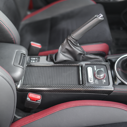 JDMuscle [15-21 STI] Tanso Pre-preg Carbon Fiber Cup Holder Cover