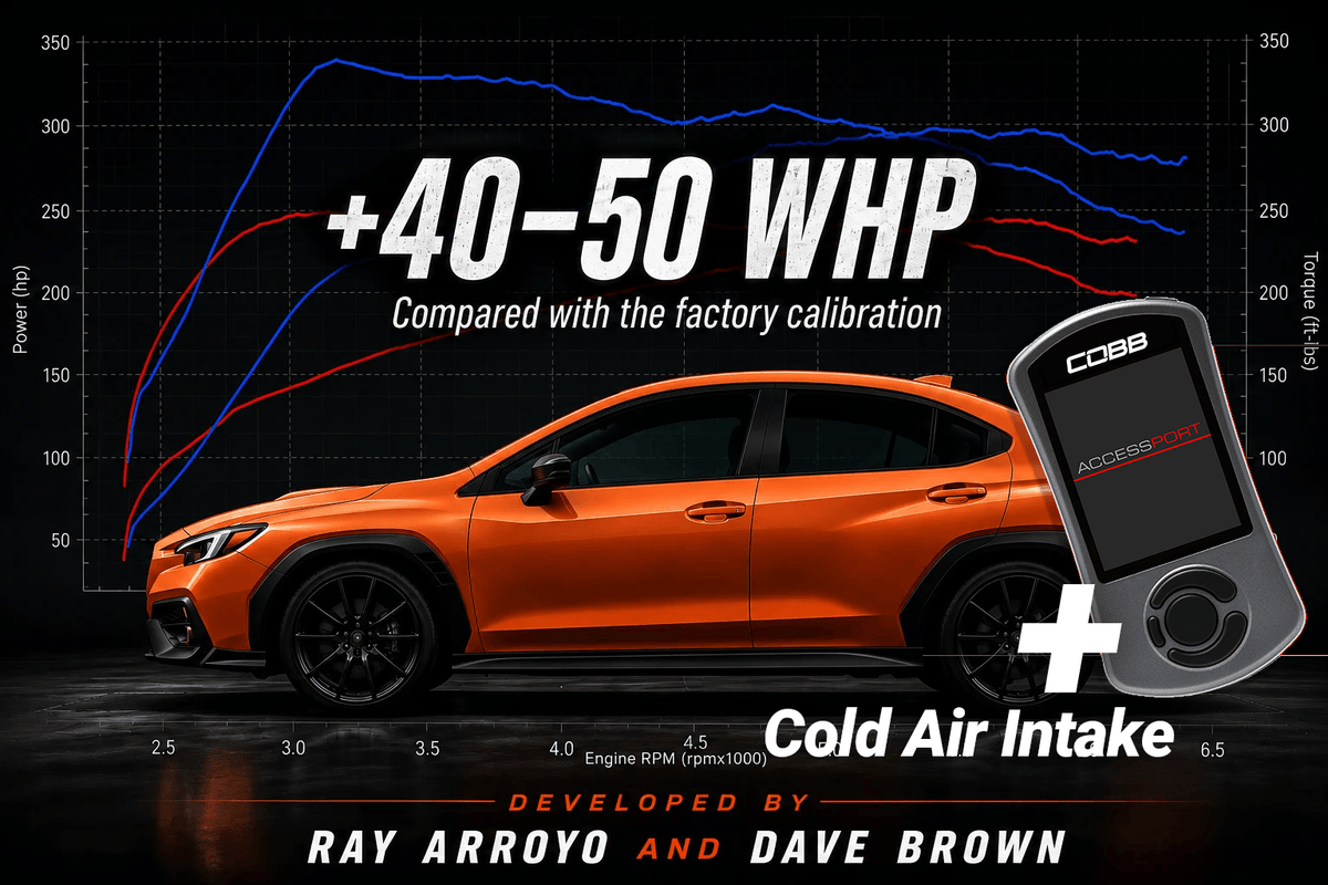 2022–2026 Subaru WRX 6MT Performance Package | COBB Accessport, FAST WC Tune & Your Choice of Intake