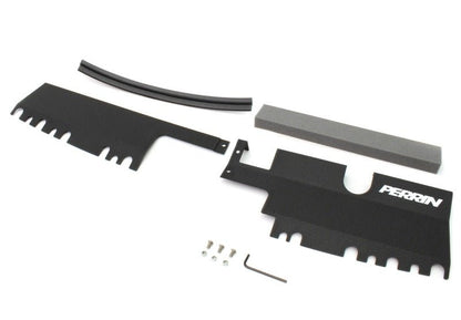 Perrin [15-21 WRX/STI] Radiator Shroud | With OEM Intake Scoop - Black