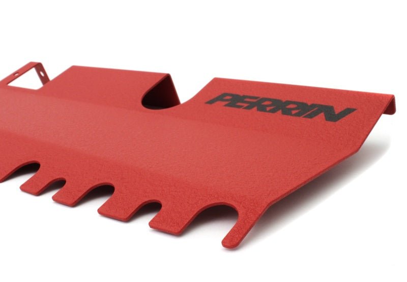 Perrin [15-21 WRX/STI] Radiator Shroud | With OEM Intake Scoop - Red