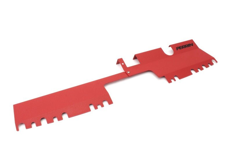 Perrin [15-21 WRX/STI] Radiator Shroud | With OEM Intake Scoop - Red