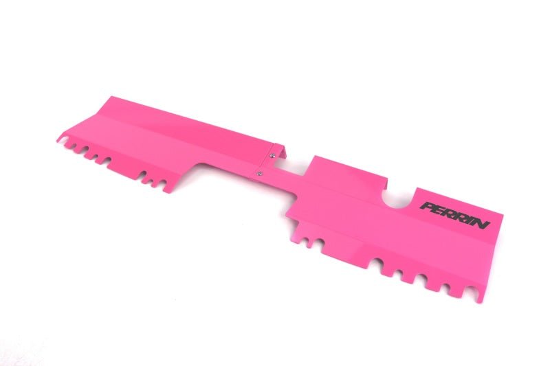 Perrin [15-21 WRX/STI] Without OEM Intake Scoop 2pc Radiator Shroud Hyper Pink | PSP-ENG-512-2HP