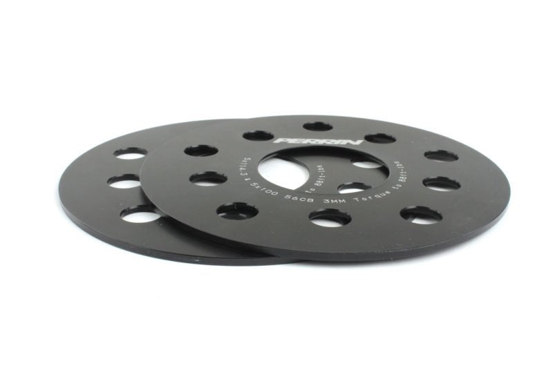 Perrin [15-25 WRX, 05-21 STI, 15-22 Outback, 15-22 Legacy, 19-22 Forester] 3mm Wheel Spacers Black | PSP-WHL-103BK